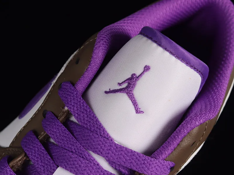 All categories Air Jordan Jordan series basketball shoes Air Jordan 1 Low Air Jordan 1 Low "Palomino" AJ1 Joe 1 Mocha Purple Low-top cultural basketball shoes 553558-215
